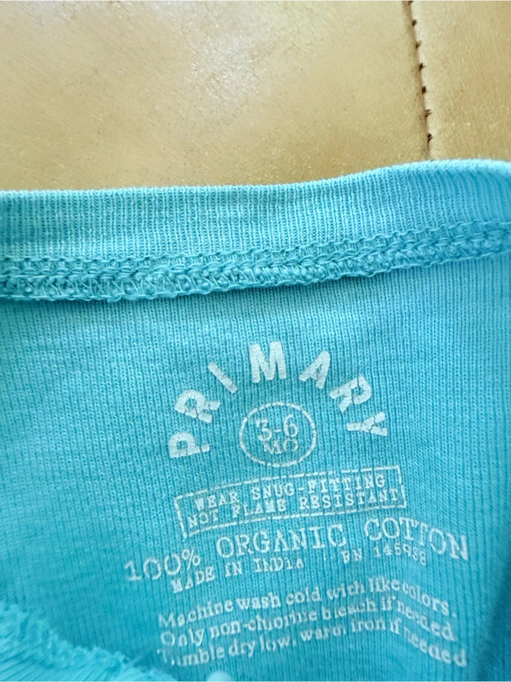 Primary Organic Cotton footie 3-6M